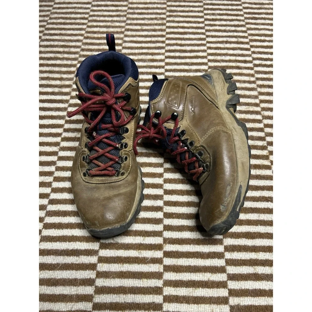 Columbia Newton Ridge Plus II Waterproof Hiking Boots Men's 8 Brown BM3970-234